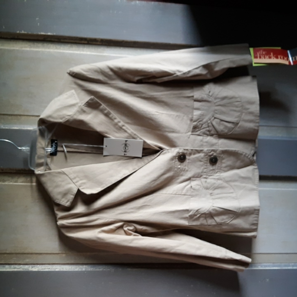 NWT Toupy Tan Khaki Jacket